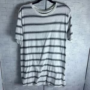 Free state soccer, striped blue, and white men’s T-shirt athleisure activewear